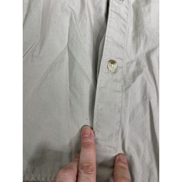 Columbia PFG Short Sleeve Button Down Shirt Men's Size Medium Beige - Picture 5 of 11